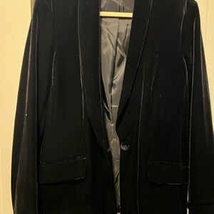 INC International Concepts Elegant Black Velvet Jacket